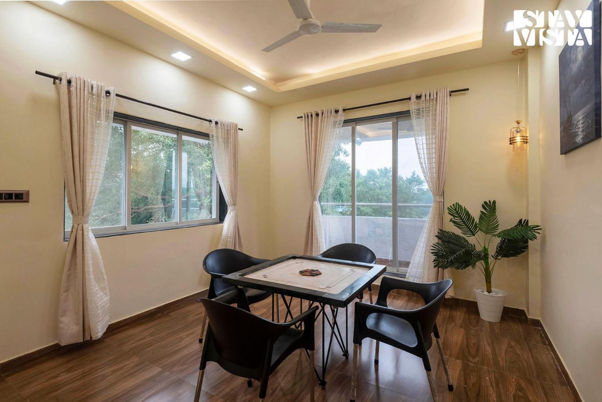 Villa Grey Hues With Swimming Pool & Lawn At By Stayvista