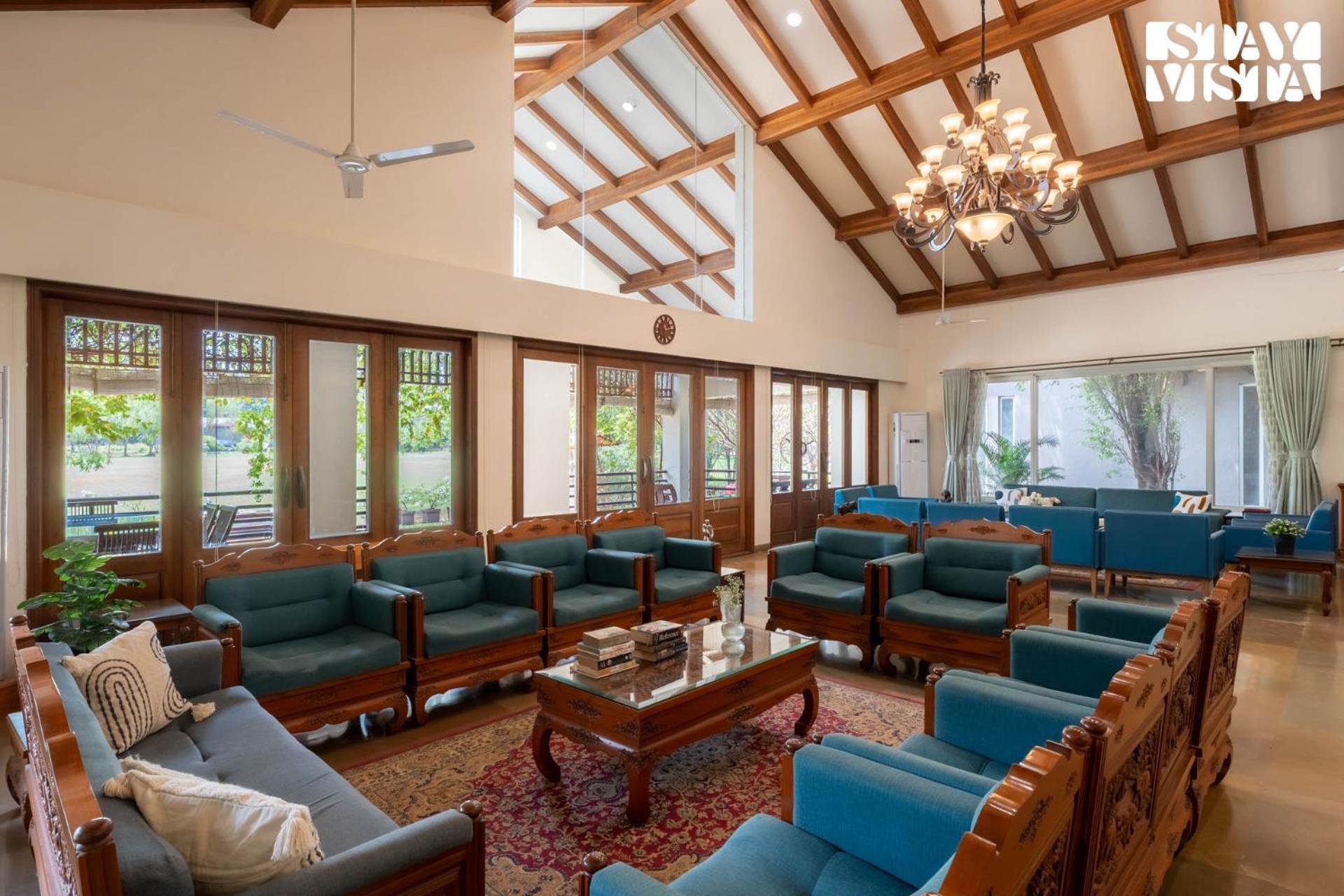 Nivaant Farms By Stayvista - Retreat With Pool, Orchard, Jacuzzi & Gazebo